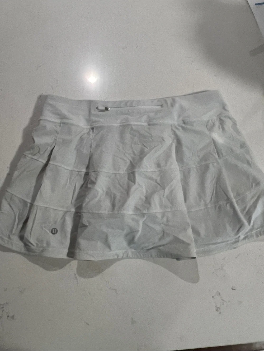 LuluLemon White Athletic Skort - Lightweight Performance Shorts